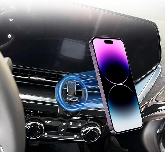 PZK Car Phone Mount for Chevrolet Chevy Trax 2024 2025 Accessories Accessories Custom Air Vent Chevy Car Phone Holder Compatible with MagSafe Hands Free 360° Rotation Cell Phone Automobile Cradles