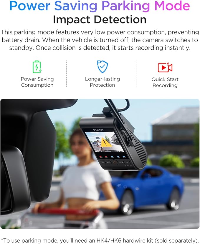 VIOFO A329S 4K 60FPS Dash Cam, Power Saving Parking Mode, Wi-Fi 6 App Control, STARVIS 2 Sensor, Supports up to 4TB SSD or 512GB microSD Card
