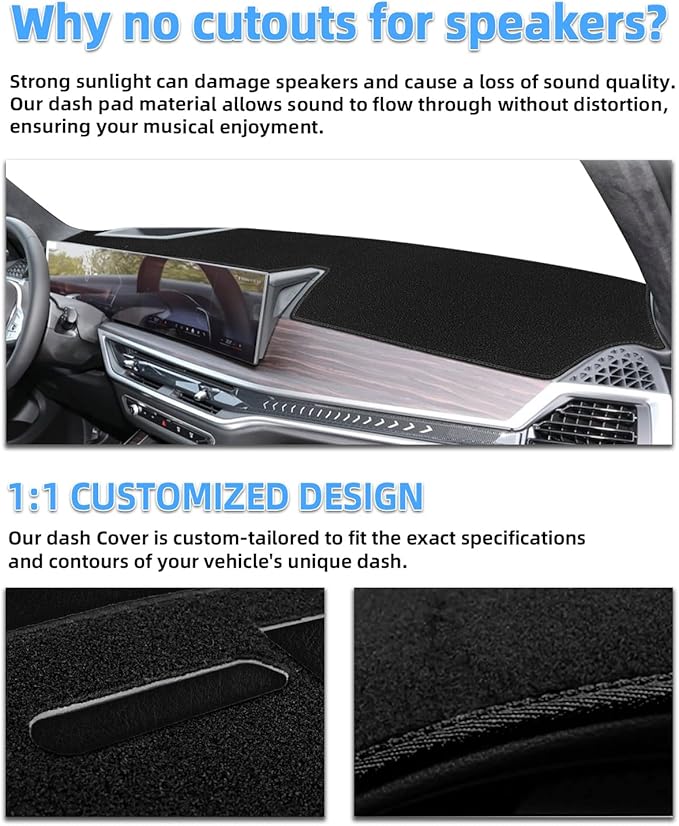 SKYLOTEC Dash Cover Mat Compatible with Nissan Kicks 2025 2026 Accessories (Not for Kicks Play) Nonslip Dashboard Cover Protective Pad