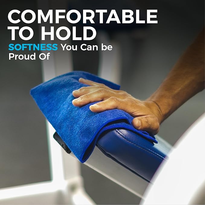 The Rag Company - All-Purpose Microfiber Terry Cleaning Towels - Commercial Grade, Highly Absorbent, Lint-Free, Streak-Free, Kitchens, Bathrooms, Offices, 300gsm, 10in x 10in, Grey (20-Pack)