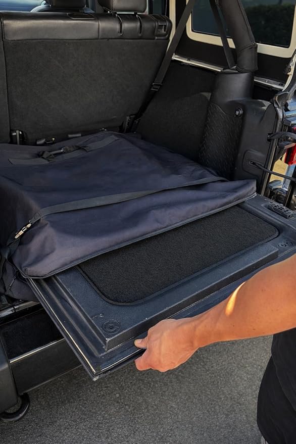 Jeep Freedom Top Hardtop Panel Storage Bag for 2007-2026 Wrangler JK JKU JL JLU and Gladiator JT - Padded Protective Carry Case 2-Door and 4-Door Sport, Sahara, Rubicon, Unlimited models (No Logo)