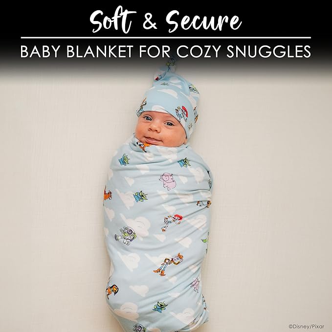 Milk Snob Disney Pixar Baby Boy/Girl Swaddle Blanket, Soft Receiving, Security and Play, Toddler Infant Newborn Bedding, Baby Shower, Baby Registry Gender Neutral Gift (Toy Story) 34 * 34 inches