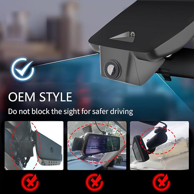 Mangoal 4K Dash Cam Custom fit for Toyota 4Runner 2020-2024 Gen5 N280 (Model A), TRD Sport Limited Pro Off-Road Venture SR5 Premium, Integrated OEM Look, UHD 2160P Video, App & WiFi, GPS, 64GB Card