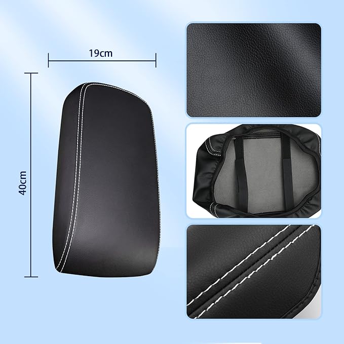 Center Console Cover for BMW X3 (2018-2024)/for BMW X4 (2019-2025), for BMW X3 X4 (sDrive30i/xDrive30i/M40i/M), Waterproof&Comfy Leather Armrest Cover 2021 2022 2023 2024 X3 X4 Accessories