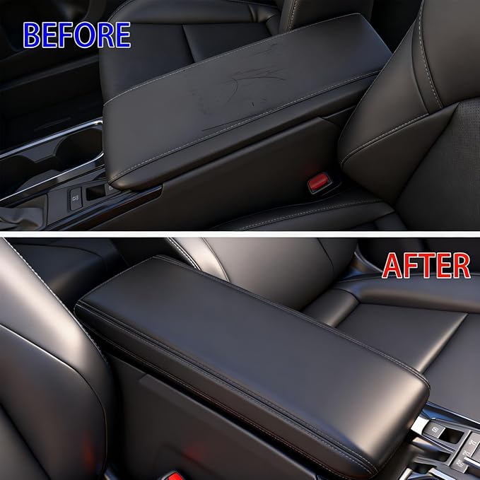 Center Console Cover for 2025 2026 Toyota Camry Armrest Cover 2025 2026 Camry (LE/SE/XLE/XSE) Armrest Pad 2025 2026 Camry Hybrid Accessories Center Console Cushion (Black line)