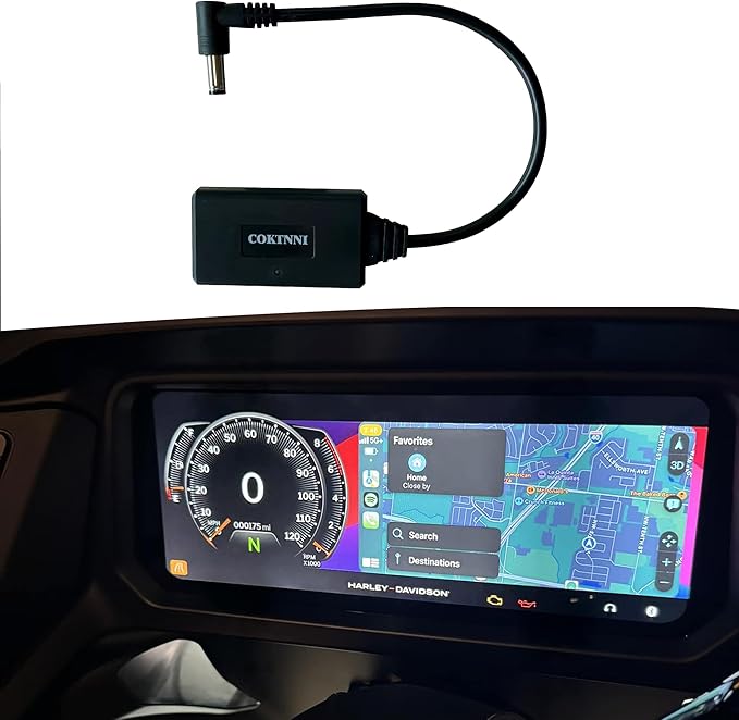 Wireless CarPlay Headset Bypass Fit for Harley Davidson 2024-2025 Street Glide Road Glide CVO/ST Accessories Plug-N-Play (DC)
