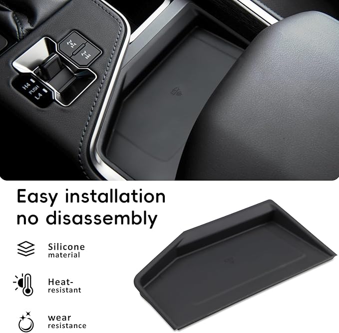 auovo Center Console Wireless Charging Protective Mat for 2024 2025 Lexus GX 550 Accessories, Non-Slip Silicone Protection Pad Center Console Liner Car Interior Automotive Decoration