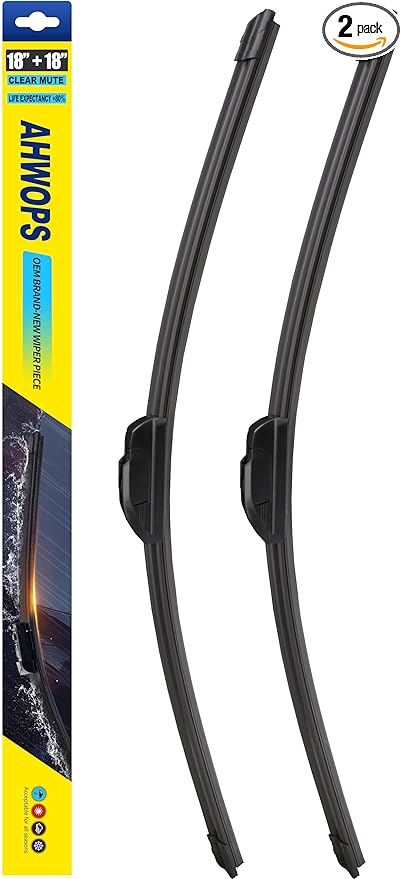OEM All Season Wiper Blades for 1995-2011 Ford Ranger,1997-2001 Jeep Cherokee,2006-2009 Jeep Commander Wiper Blades, Genuine Replacement (18 inch + 18 inch) For My Car