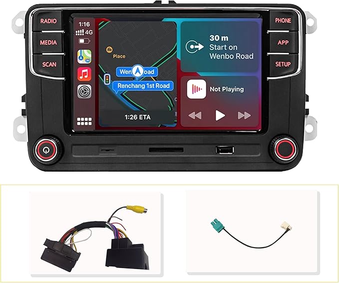 SCUMAXCON Car Stereo RCD360S RCD330 Carplay Bluetooth USB FM/AM Car Radio for VW Golf MK5 MK6 Passat Caddy Jetta Polo CC EOS Sharan Tiguan