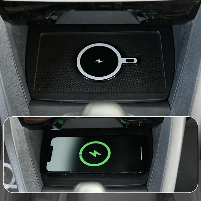 Xipoo Wireless Charger Pad Compatible with 2016-2021 Honda Civic Magnetic Car Wireless Charger Fast Charging Tray Replacement for 2016-2021 Honda Civic Accessories