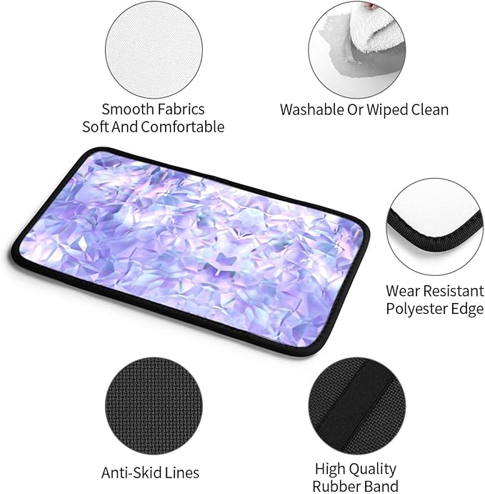 Car Armrest Cover Auto Center Console Pad Arm Rest Cushion Soft Car Accessories Universal for Most Vehicle (Crystal Texture Pattern Design)