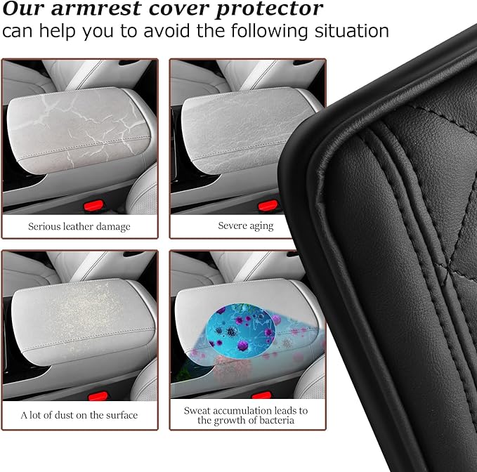SKTU for 2025 2026 Hyundai Tucson Accessories Center Console Cover for 2025 2026 Hyundai Tucson Limited/Tucson Hybrid Armrest Cover 2025 2026 Tucson Hybrid Console Cushion (Only Fit Limited/Hybrid)
