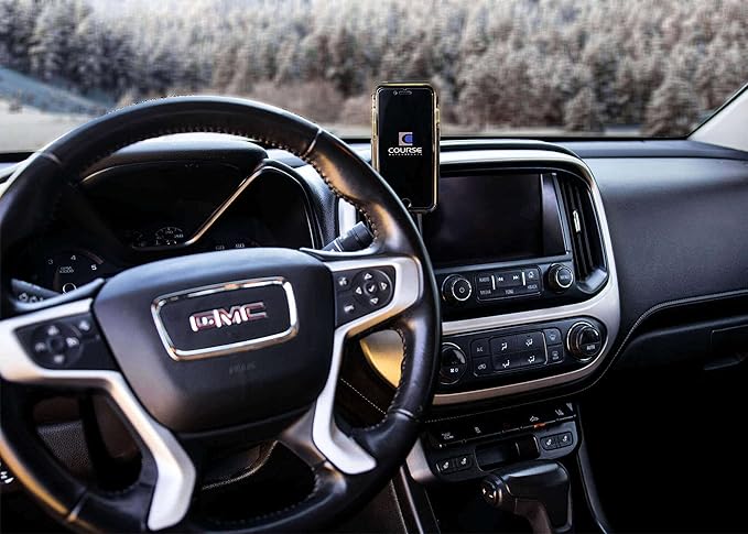 Course Motorsports Direct Fit Phone Mount - Chevrolet Colorado/GMC (Canyon 2015+) Compatible with All Phones - Manual Cradle