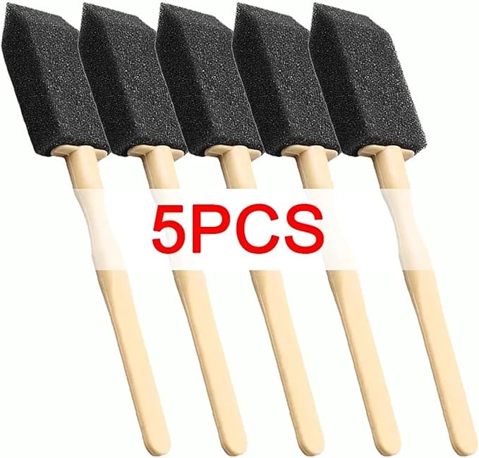 Car Air Conditioner Vent Cleaner Brush – Compact Detailing Tool for Cars, Homes, and Offices – Sponge Head, Sturdy Handle(5pcs)