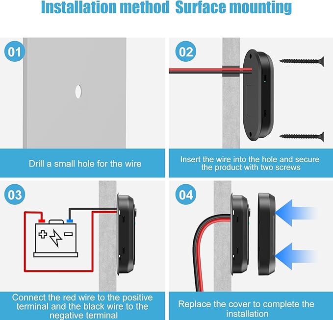12V USB Outlet RV 3 Ports, Dual PD 30W and Quick Charge QC3.0 Car Socket Charger with Blue Indicator Light and Switch, Car USB Panel Wall Surface Mount Charging Accessories for Marine Bus Boat ATV