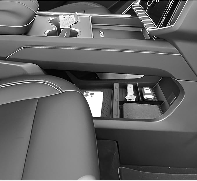 LUWU Lower Center Console Organizer Compatible with 2024-2026 GMC Acadia Elevation/AT4/Denali Accessories Armrest Console Storage Box Armrest Organizer Insert Tray Glove Organizer Tray ABS Material