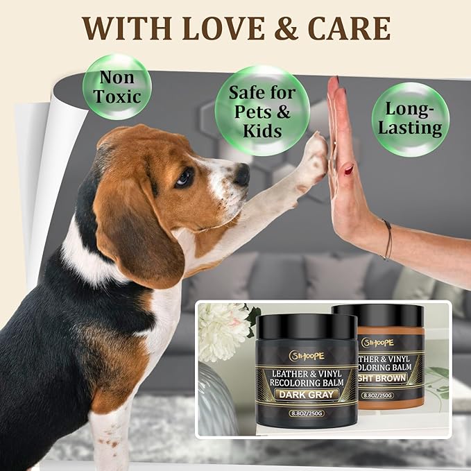 2025 New Advanced Leather Recoloring Balm,White Leather Repair Kit for Furniture,Leather Dye Filler,Couch Paint and Repair,Leather Color Restorer for Couches,Leather Scratch Remover for Car Interior