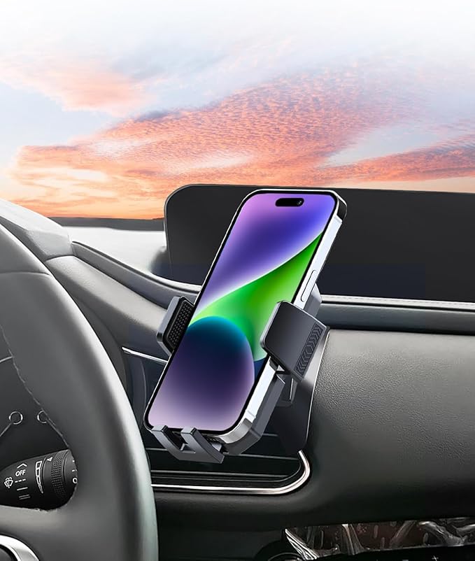 PZK Car Phone Mount for Mazda CX-30 CX30 2019-2022 2023 2024 2025 Accessories Custom Air Vent Auto Lock Car Phone Holder Hands Free 360° Rotation Cell Phone Automobile Cradles for iPhone Samsung