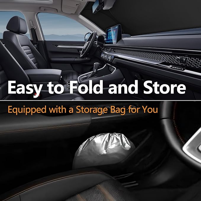 for 2023-2026 Honda CRV - Premium Sunshade for Ultimate Heat & UV Protection, Foldable Front Windshield Sun Shade for 2023 2024 2025 2026 CR-V SUV Accessories