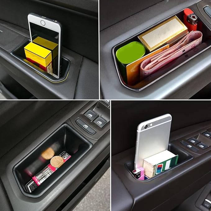 JOJOMARK Compatible with VW Atlas and Cross Sport 2018 2019 2020 2021 2022 2023 Accessories Door Grab Handle Storage Box Organizer Tray (Not fit for 2024)