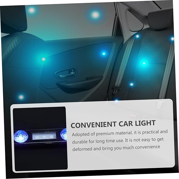 1Set Car Interior LED Atmosphere Lights Rechargeable Colorful Vehicle Foot Strip Lighting Kit for Ambient Decoration Multi Color Sound Control LED Lights