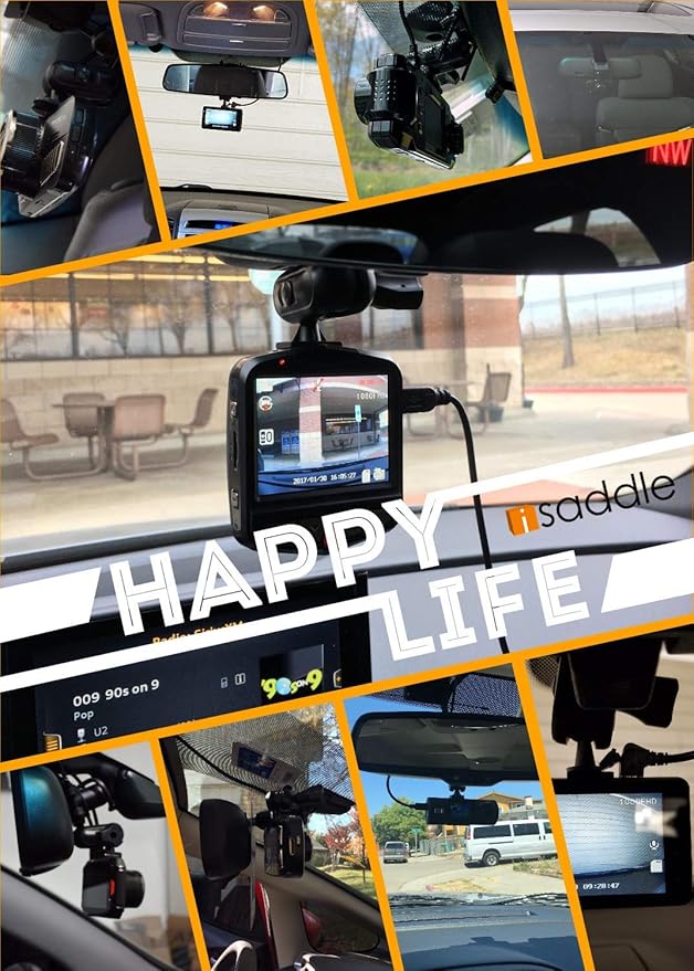 Dash Cam Mirror Mount Holder - Professional Rearview Mirror Dash Cam Mount with Various Joints fits Yi/Rove/Rexing/Falcon/Old Shark/VANTRUE/KDLINKS/WheelWitness On-Dash Mounted Cameras