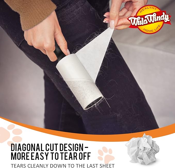 Lint Rollers for Pet Hair, Sticky, Remover for Couch, Clothes Furniture and Carpet. Dog Hair Remover Cat Hair, Animal Fur, Fuzz, Mega Value Set 21 Pack