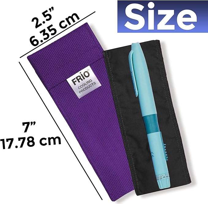 FRIO Cooling Wallet - Insulin Cooler for 45+ Hours of Stress Free On The Go - Purple - Individual