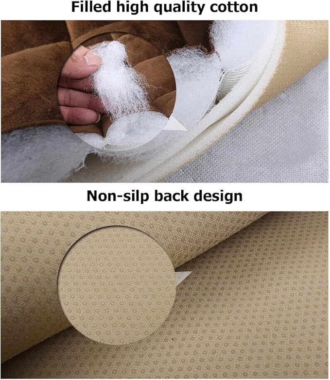 2PCS Car Seat Cushion, Automotive Breathable Comfort Memory Foam Thin Driver Seat Pad with Non-Slip Rubber Bottom & Storage Pouch, Universal for Vehicle and Office Chair