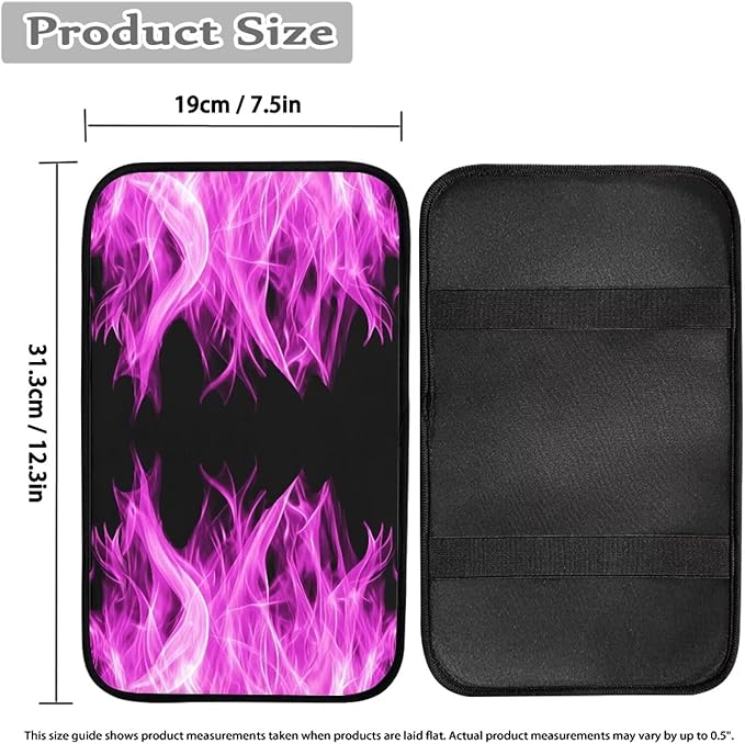 Auto Center Console Pad Fire Car Armrest Cushion Covers, Protect from Pet Claws, Dirt, and Sticky Fingers
