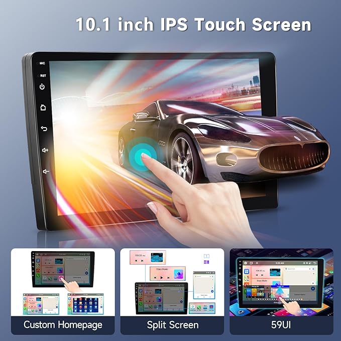 8Core 4G+64G Android 15 Car Radio for Chevrolet Chevy Camaro 2008-2015, Rimoody Car Stereo Wireless Carplay Android Auto GPS 5G-WiFi 9 Inch Touchscreen Bluetooth 5.0 DSP-36 59-UI Themes Backup Camera