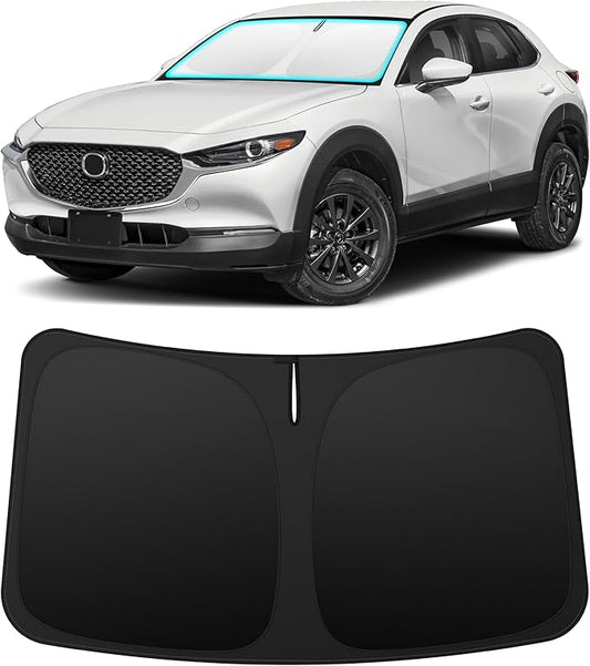 INSAUTO Custom Fit Windshield Sun Shade Accessories for Mazda CX30 CX-30 2020-2026, Foldable Front Window Sunshade, UV & Heat Reflector, Keeps Interior Cool, Includes Storage Bag