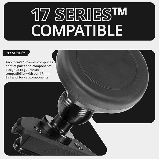 Tackform Link Vent Mount Universal Magnetic Phone Holder Compatible with 2018-2023 Jeep Wrangler JL, 4XE, and Gladiator JT | Billet Aluminum Base, No-Slip, Short Reach | NOT Compatible with MagSafe