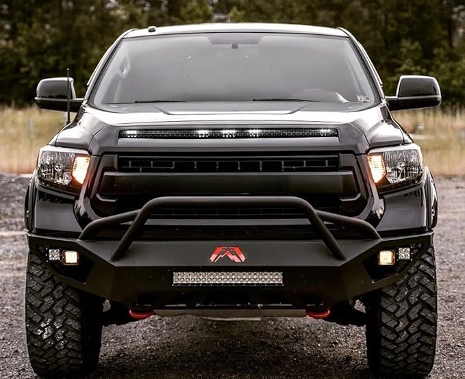 iJDMTOY 5-Bar/Section Xenon White 15-LED Hood Bulge Behind Grille Light Kit Compatible with 2014-2021 Tundra