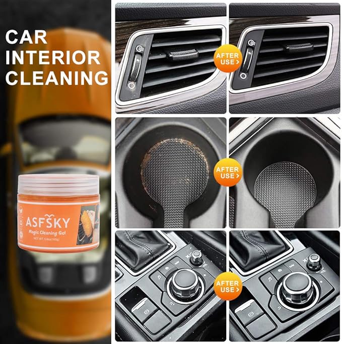 ASFSKY Car Cleaning Gel for Car Detailing Car Vent Cleaner Car Crevice Cleaner Keyboard Cleaner Cleaning Putty Dust Remover