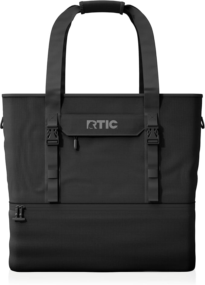 RTIC 2-in-1 Chillout Bag Soft Insulated Cooler Tote, Portable, for Lunch, Beach, Travel, Drink, Beverage, Car, Camping, Picnic, 24-Can Capacity,