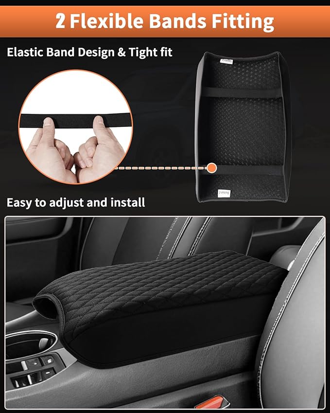 Shademax Center Console Cover for Honda Passport 2026 Armrest Cover Center Console Cushion Pad Leather Middle Console Arm Rest Lids Protector for Passport TrailSport/RTL/TrailSport Elite Accessories
