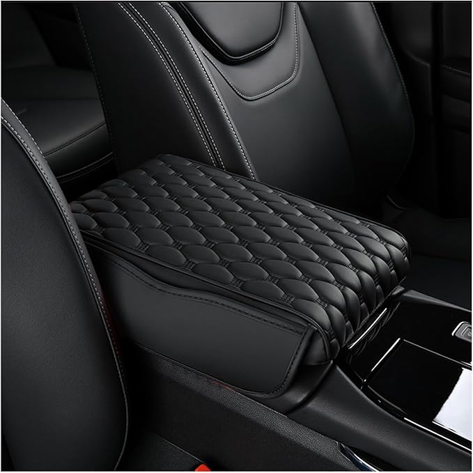 Car Center Console Cover for KIA Sorento (7seats) 2013-2014, Thick Armrest Cushion Pad with Side Storage Pockets, Center Console Protector, Arm Rest Cover for Cars, SUVs & Trucks