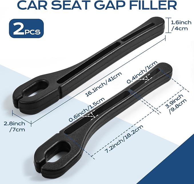 Seat Gap Filler, Universal Car Interior Organizer, Organizer with Seat Belt Holes, Stopping Phone Key from Falling, 2026 NEW Gap Fillers(Fits Cars, Pickup Trucks, SUVs and Vans)