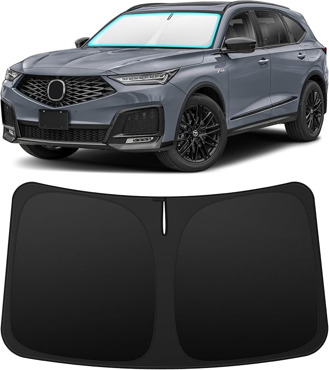 INSAUTO Custom Fit Windshield Sun Shade Accessories for Acura MDX 2022-2026, Foldable Front Window Sunshade, UV & Heat Reflector, Keeps Interior Cool, Includes Storage Bag
