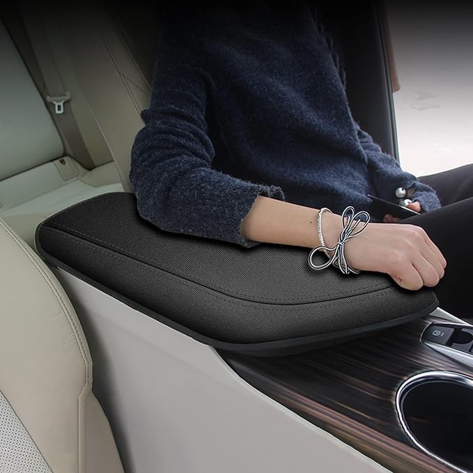 AOMSAZTO Neoprene Black Armrest Covers for 2018 2019 2020 2021 2022 2023 2024 Toyota Camry
