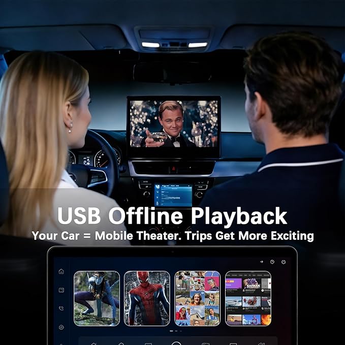 AI Box Carplay, 2+16GB Ai Magic Box for Streaming Netflix/YouTube/TikTok, Car Play Wireless Adapter Supports iPhone & Android Auto, Plug & Play, for Cars with OEM Wired CarPlay/Android Auto