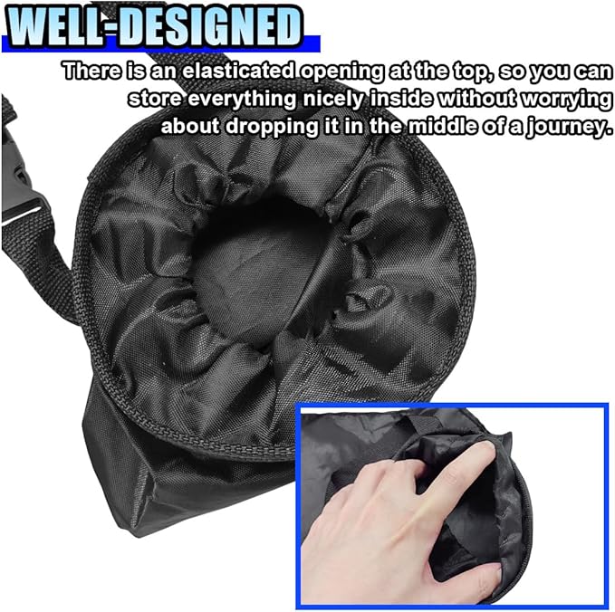 3PCS Hanging Car Garbage Bag for Back Seat - Universal Detachable Trash Bag Car Garbage Can with Elastic Opening, Washable Auto Trash Can Storage Bags for Outdoor Traveling & Home Use (3PCS)