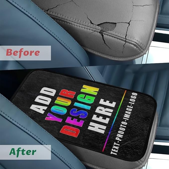 Custom Console Cover Armrest Pad Warm Non-Slip Armrest Cover for Car Easy Install Full Coverage Armrest Cover Center Console Cushion Compatible with Cars,SUV,Trucks