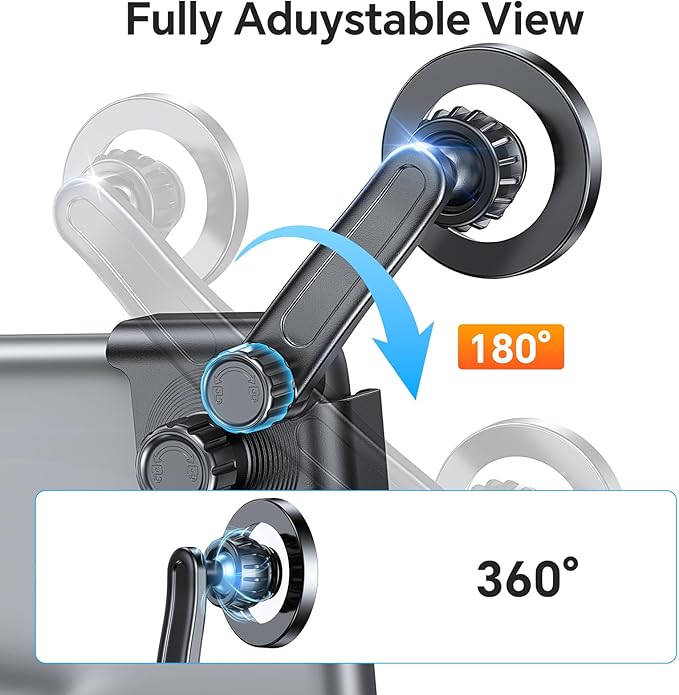 for Magsafe Car Mount, Tesla Phone Mount for Car【20 Strong Magnets】Magnetic Phone Holder for Car Tesla Phone Holder Model Y/3/S/X Accessories, No Glue Required, for iPhone 17 Pro Max 16 15 14