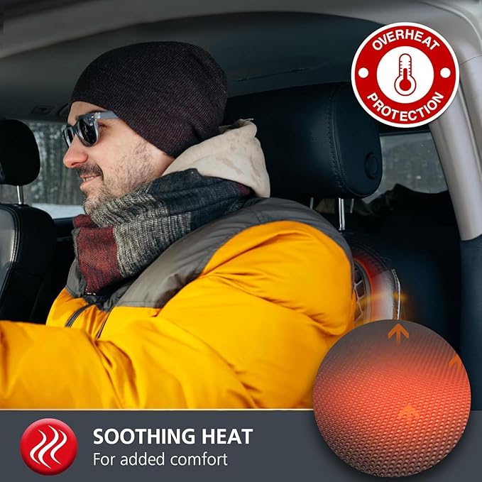 Ventilated Black Front Seat Cooling Seat Cover, 16 Fans 3 in 1 with Air Conditioning Refrigeration Device, Car SUV Universal Cooling Seat Cover Covers with Massage (Black)