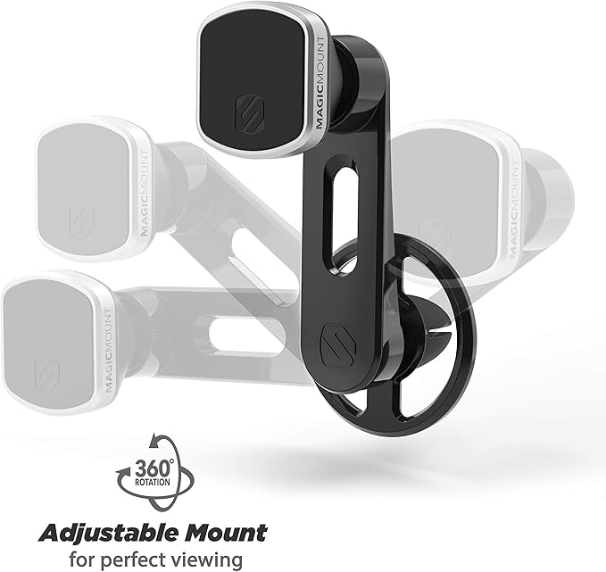 Scosche MM2VP2WDSR-XC0 MagicMount™ Pro Magnetic Car Phone Holder Bundle for Air Vent and Window or Dashboard - Strong Magnetic Mount for iPhone and Android - 360° Adjustable Secure Cell Phone Mounts