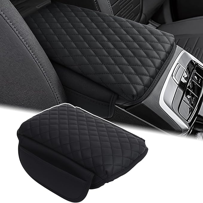 Aunginsy Leather Center Console Protector Cover Compatible with Hyundai Santa Cruz 2022-2026, Car Center Console Armrest Seat Box Cover Cushion Lid Protector Pad Waterproof Anti-Scratch Accessories