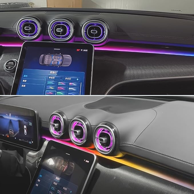 Interior Ambient Light Package 64 colors Replacement for new Benz GLC Class X254 W254 2023-2025year (CVS-8173B-J-D1)
