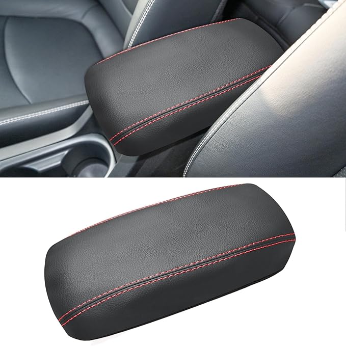 Compatible with Center Console Armrest Cover for Toyota Corolla 2020 2021 2022 2023 2024 Leather Arm Rest Storage Box Lids Cushion Protector Pad